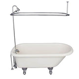 Barclay - Tub Kit 60'' AC Roll Top, Shwr Unit, Supplies, Drain-Chrome - Polished Chrome