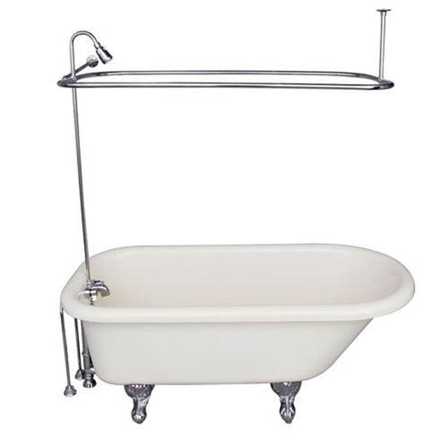 Barclay - Tub Kit 60'' AC Roll Top, Shwr Unit, Supplies, Drain-Chrome - Polished Chrome
