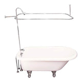 Barclay - Tub Kit 60'' AC Roll Top, Shwr Unit, Supplies, Drain-Chrome - Polished Chrome
