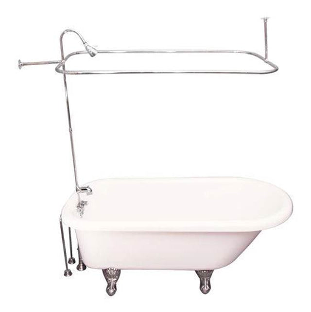 Barclay - Tub Kit 60'' AC Roll Top, Shwr Unit, Supplies, Drain-Chrome - Polished Chrome