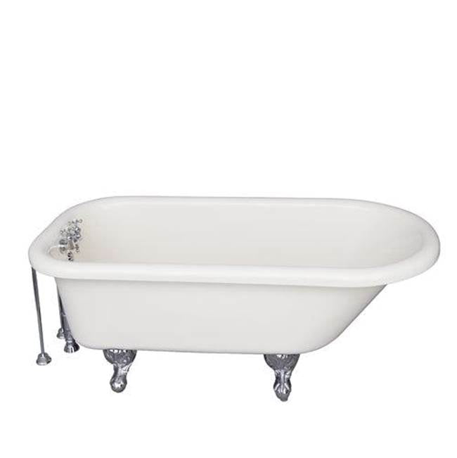 Barclay - Tub Kit 60'' AC Roll Top, Tub Filler, Supplies, Drain-Chrome - Polished Chrome