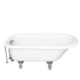 Barclay - Tub Kit 60'' AC Roll Top, Tub Filler, Supplies, Drain-Chrome - Polished Chrome