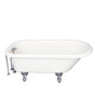 Barclay - Tub Kit 60'' AC Roll Top, Tub Filler, Supplies, Drain-Chrome - Polished Chrome
