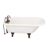 Barclay - Tub Kit 60'' AC Roll Top, Tub Filler, Supplies, Drain-ORB - Oil Rubbed Bronze