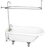 Barclay - Tub Kit 60'' AC Roll Top, Shwr Unit, Supplies, Drain-BrNkl - Brushed Nickel
