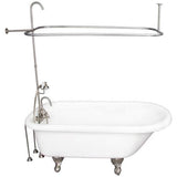 Barclay - Tub Kit 60'' AC Roll Top, Shwr Unit, Supplies, Drain-BrNkl - Brushed Nickel