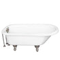 Barclay - Tub Kit 60'' AC Roll Top, Tub Filler, Supplies, Drain-BrNkl - Brushed Nickel