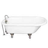 Barclay - Tub Kit 60'' AC Roll Top, Tub Filler, Supplies, Drain-BrNkl - Brushed Nickel