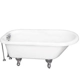 Barclay - Tub Kit 60'' AC Roll Top, Tub Filler, Supplies, Drain-Chrome - Polished Chrome
