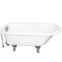Barclay - Tub Kit 60'' AC Roll Top, Tub Filler, Supplies, Drain-Chrome - Polished Chrome