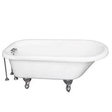 Barclay - Tub Kit 60'' AC Roll Top, Tub Filler, Supplies, Drain-Chrome - Polished Chrome