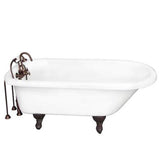 Barclay - Tub Kit 60'' AC Roll Top, Tub Filler, Supplies, Drain-ORB - Oil Rubbed Bronze