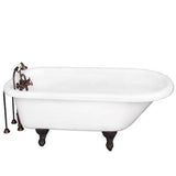 Barclay - Tub Kit 60'' AC Roll Top, Tub Filler, Supplies, Drain-ORB - Oil Rubbed Bronze