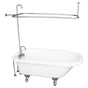 Barclay - Tub Kit 67'' AC Roll Top, Shwr Unit, Supplies, Drain-BrNkl - Brushed Nickel