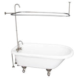 Barclay - Tub Kit 67'' AC Roll Top, Shwr Unit, Supplies, Drain-BrNkl - Brushed Nickel