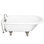 Barclay - Tub Kit 67'' AC Roll Top, Tub Filler, Supplies, Drain-BrNkl - Brushed Nickel