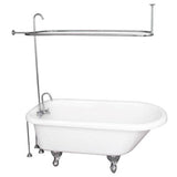 Barclay - Tub Kit 67'' AC Roll Top, Shwr Unit, Supplies, Drain-Chrome - Polished Chrome