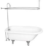 Barclay - Tub Kit 67'' AC Roll Top, Shwr Unit, Supplies, Drain-Chrome - Polished Chrome