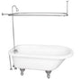 Barclay - Tub Kit 67'' AC Roll Top, Shwr Unit, Supplies, Drain-Chrome - Polished Chrome