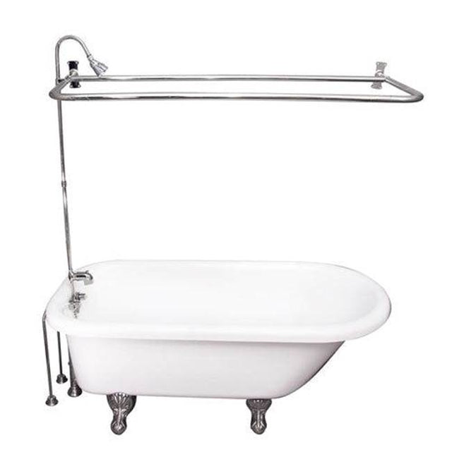 Barclay - Tub Kit 67'' AC Roll Top, Shwr Unit, Supplies, Drain-Chrome - Polished Chrome