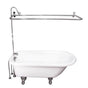Barclay - Tub Kit 67'' AC Roll Top, Shwr Unit, Supplies, Drain-Chrome - Polished Chrome