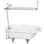 Barclay - Tub Kit 67'' AC Roll Top, Shwr Unit, Supplies, Drain-Chrome - Polished Chrome