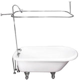 Barclay - Tub Kit 67'' AC Roll Top, Shwr Unit, Supplies, Drain-Chrome - Polished Chrome