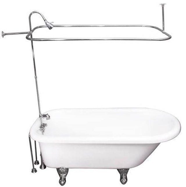 Barclay - Tub Kit 67'' AC Roll Top, Shwr Unit, Supplies, Drain-Chrome - Polished Chrome