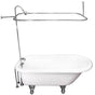 Barclay - Tub Kit 67'' AC Roll Top, Shwr Unit, Supplies, Drain-Chrome - Polished Chrome