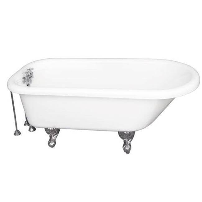 Barclay - Tub Kit 67'' AC Roll Top,Tub Filler, Supplies,Drain-Chrome - Polished Chrome