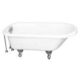 Barclay - Tub Kit 67'' AC Roll Top,Tub Filler, Supplies,Drain-Chrome - Polished Chrome
