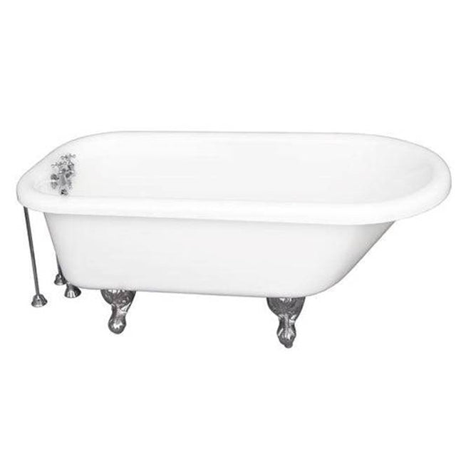 Barclay - Tub Kit 67'' AC Roll Top,Tub Filler, Supplies,Drain-Chrome - Polished Chrome
