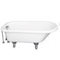 Barclay - Tub Kit 67'' AC Roll Top,Tub Filler, Supplies,Drain-Chrome - Polished Chrome