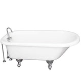 Barclay - Tub Kit 67'' AC Roll Top,Tub Filler, Supplies,Drain-Chrome - Polished Chrome
