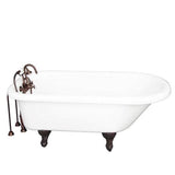 Barclay - Tub Kit 67'' AC Roll Top, Tub Filler, Supplies, Drain-ORB - Oil Rubbed Bronze