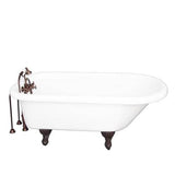 Barclay - Tub Kit 67'' AC Roll Top, Tub Filler, Supplies, Drain-ORB - Oil Rubbed Bronze