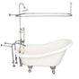 Barclay - Tub Kit 60'' AC Slipper, Shwr Unit, Supplies, Drain-BrNkl - Brushed Nickel