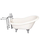 Barclay - Tub Kit 60'' AC Slipper, Tub Filler, Supplies, Drain-Chrome - Polished Chrome
