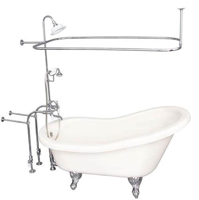 Barclay - Tub Kit 60'' AC Slipper, Shwr Unit, Supplies, Drain-Chrome - Polished Chrome