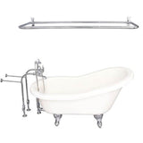 Barclay - Tub Kit 60'' AC Slipper, Shwr Rd,Filler,Supplies,Drain-Chrm - Polished Chrome