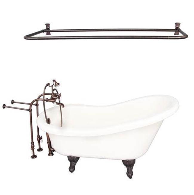 Barclay - Tub Kit 60'' AC Slipper, Shwr Rd,Filler, Supplies, Drain-ORB - Oil Rubbed Bronze