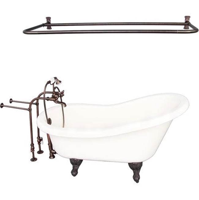 Barclay - Tub Kit 60'' AC Slipper, Shwr Rd,Filler, Supplies, Drain-ORB - Oil Rubbed Bronze