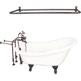 Barclay - Tub Kit 60'' AC Slipper, Shwr Rd,Filler, Supplies, Drain-ORB - Oil Rubbed Bronze