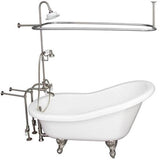 Barclay - Tub Kit 60'' AC Slipper, Shwr Unit, Supplies, Drain-BrNkl - Brushed Nickel