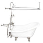 Barclay - Tub Kit 60'' AC Slipper, Shwr Unit, Supplies, Drain-BrNkl - Brushed Nickel