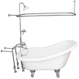 Barclay - Tub Kit 60'' AC Slipper, Shwr Unit, Supplies, Drain-Chrome - Polished Chrome