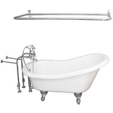Barclay - Tub Kit 60'' AC Slipper, Shwr Rd,Filler,Supplies,Drain-Chrm - Polished Chrome
