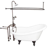 Barclay - Tub Kit 60'' AC Slipper, Shwr Unit, Supplies, Drain-ORB - Oil Rubbed Bronze