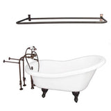 Barclay - Tub Kit 60'' AC Slipper, Shwr Rd,Filler, Supplies, Drain-ORB - Oil Rubbed Bronze