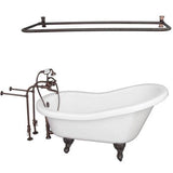 Barclay - Tub Kit 60'' AC Slipper, Shwr Rd,Filler, Supplies, Drain-ORB - Oil Rubbed Bronze